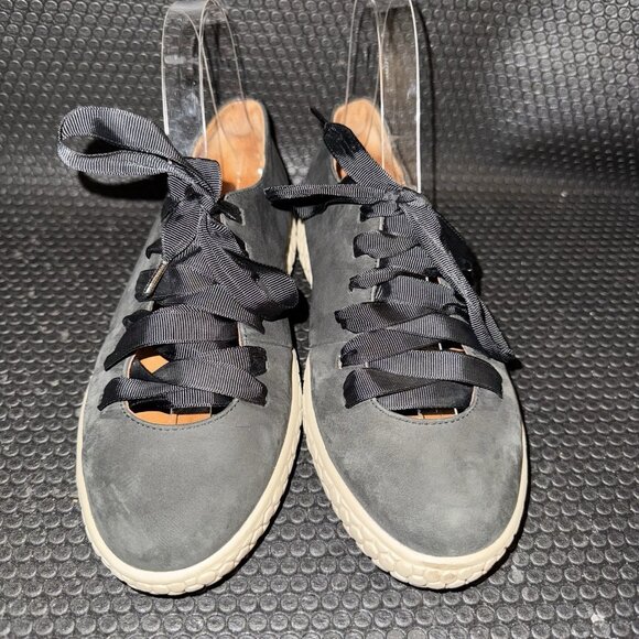 L'Amour Des Pieds Black Leather Lace Up Zaheera Comfort Shoes Womens Size 6M - Picture 2 of 8